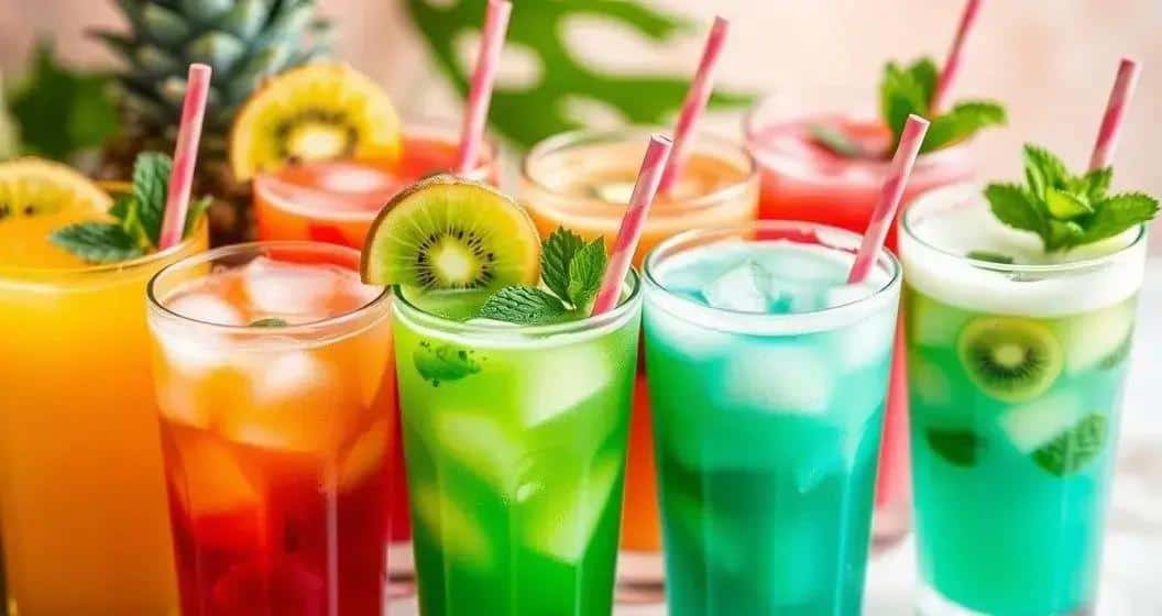 Variationen des Kiwi Drinks Variationen des Kiwi Drinks