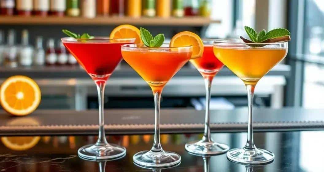 Variationen des Orangen Martini Variationen des Orangen Martini