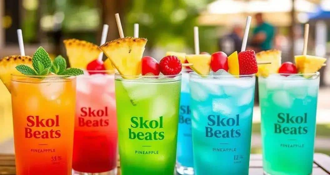 Variationen des Skol Beats Cocktails mit Ananas Variationen des Skol Beats Cocktails mit Ananas