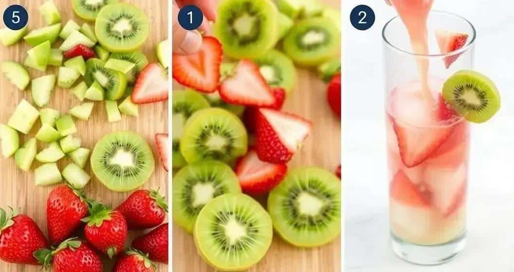 Vorbereitungsmethode für Kiwi Drink Vorbereitungsmethode für Kiwi Drink