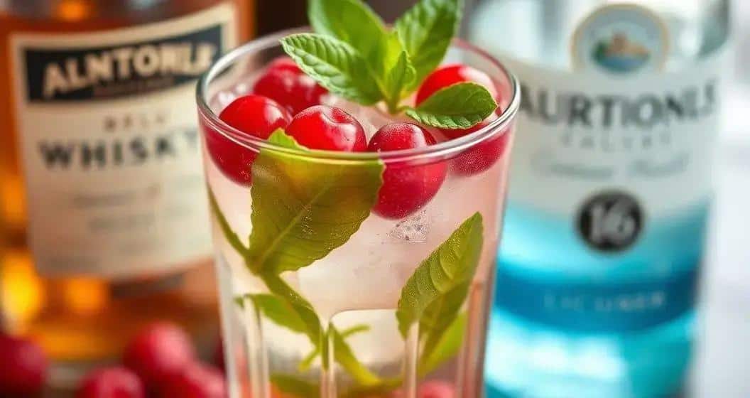 Whisky mit roten Beeren und Minzlikör: Fruchtig und intensiv!