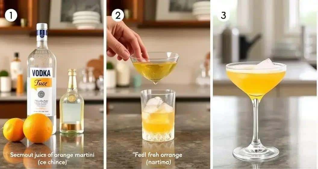 Wie man einen Orangen Martini zubereitet Wie man einen Orangen Martini zubereitet