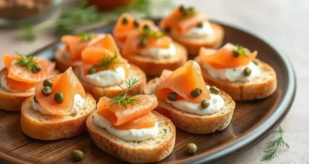 Zubereitung der Lachs-Canapés