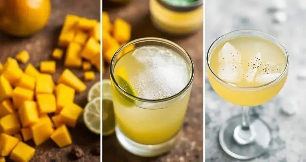 Zubereitung der Mango-Caipirinha