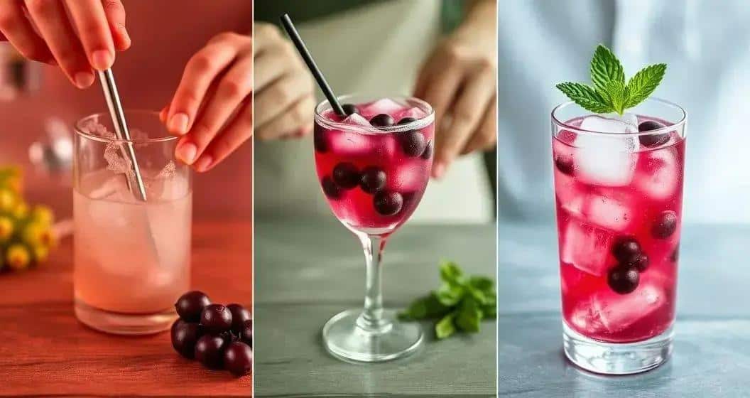 Zubereitung des Cocktails Schritt für Schritt