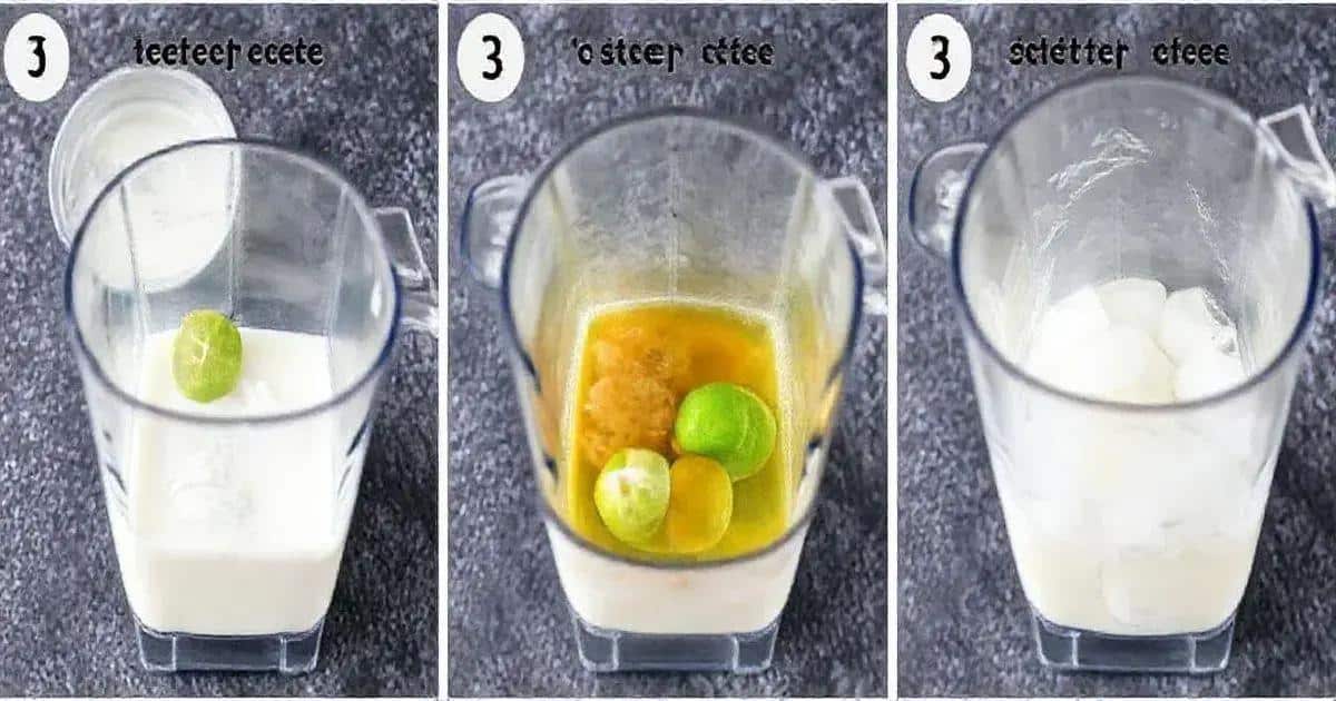 Zubereitung des Kokosmilch-Daiquiri