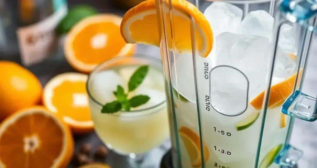 Zubereitung des Orangen Daiquiri