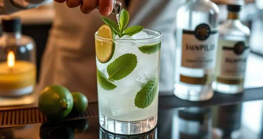 Zubereitung des perfekten Gin Tonic