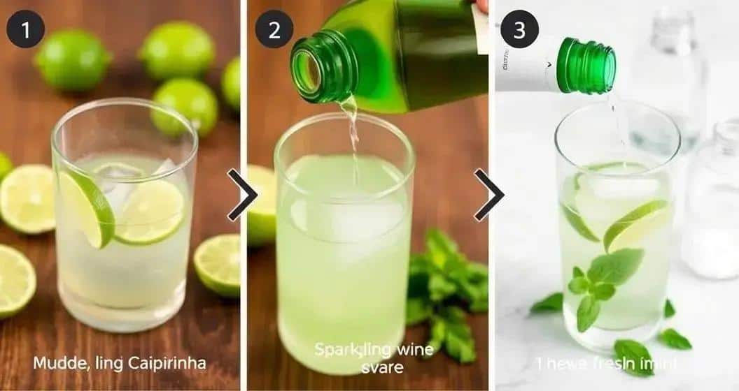 Zubereitung dieser erfrischenden Caipirinha