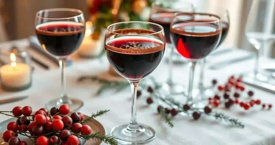 Zubereitung von Wein mit Kaffeelikör und Schokoraspeln für besondere Anlässe Zubereitung von Wein mit Kaffeelikör und Schokoraspeln für besondere Anlässe