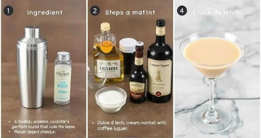 Zubereitungsmethode des Dulce-de-Leche-Martinis