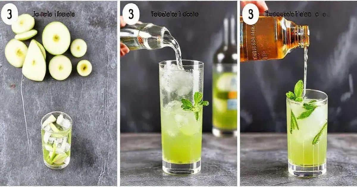 Zubereitungsmethoden für Whisky mit grünem Apfelsoda