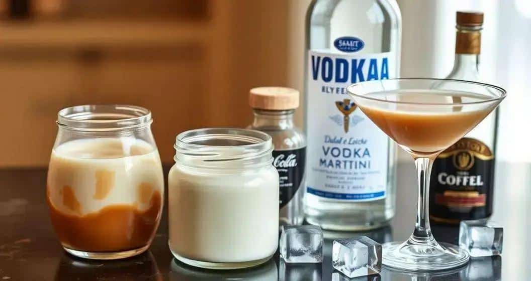 Zutaten für den Dulce-de-Leche-Martini