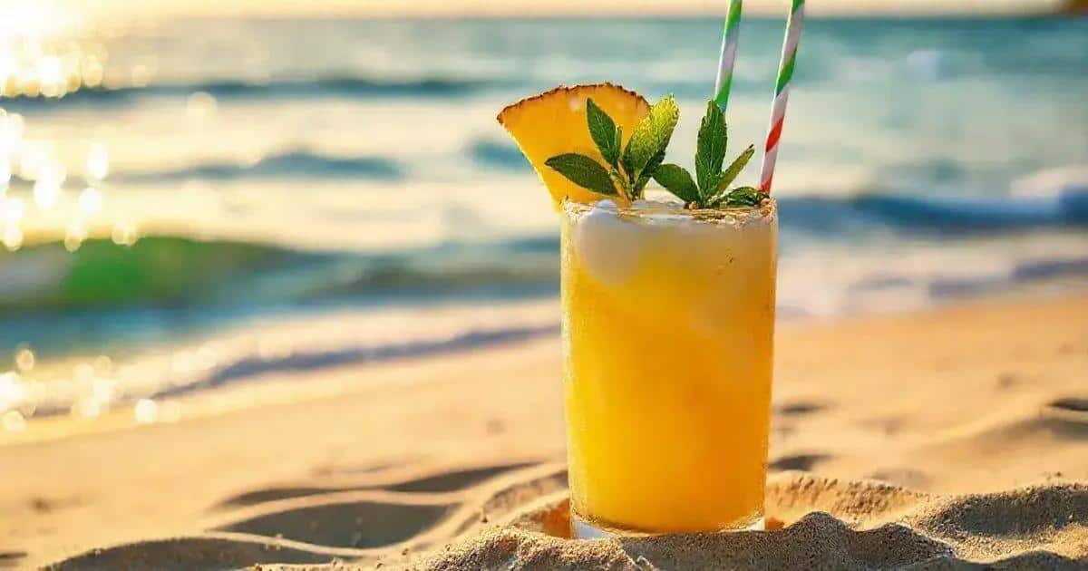 Zutaten für den Kokosnuss-Ananas-Daiquiri