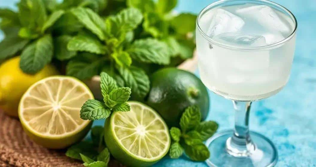 Zutaten für den Minz Daiquiri Zutaten für den Minz Daiquiri