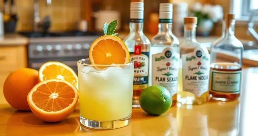 Zutaten für den Orangen Daiquiri
