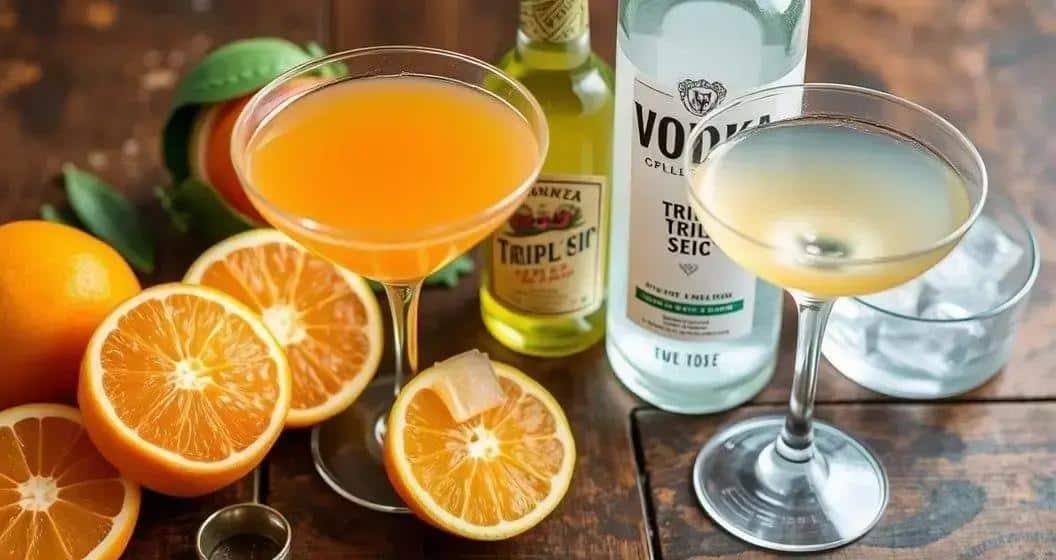 Zutaten für den Orangen Martini Zutaten für den Orangen Martini