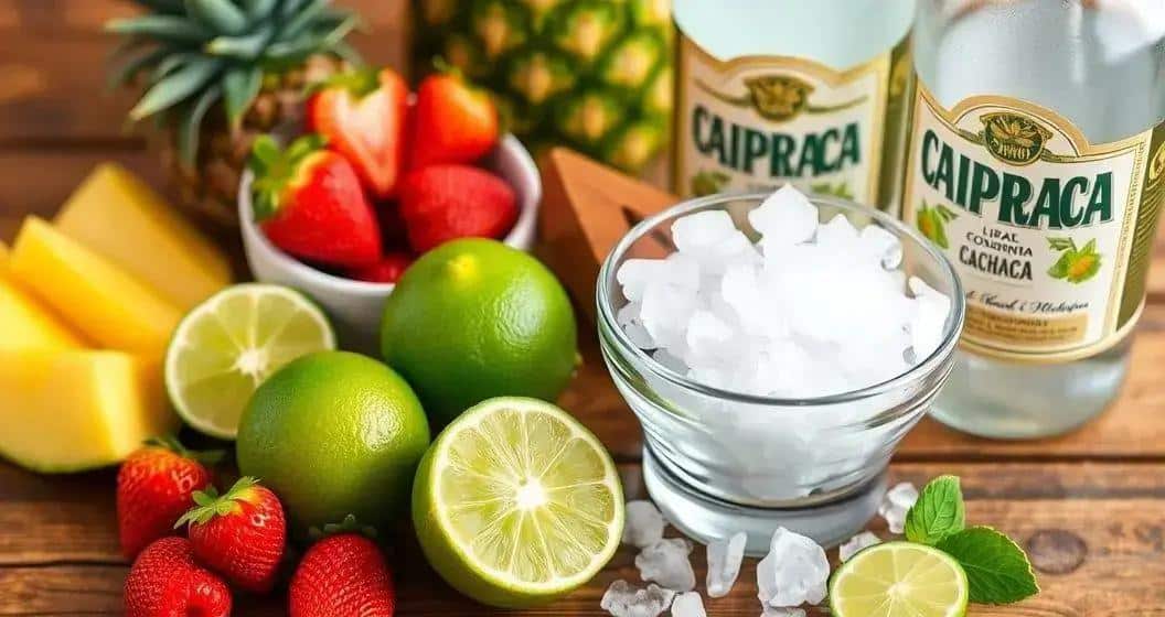Zutaten für die Arten von Caipirinha