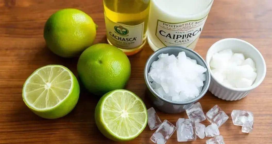 Zutaten für die Caipirinha mit Kondensmilch