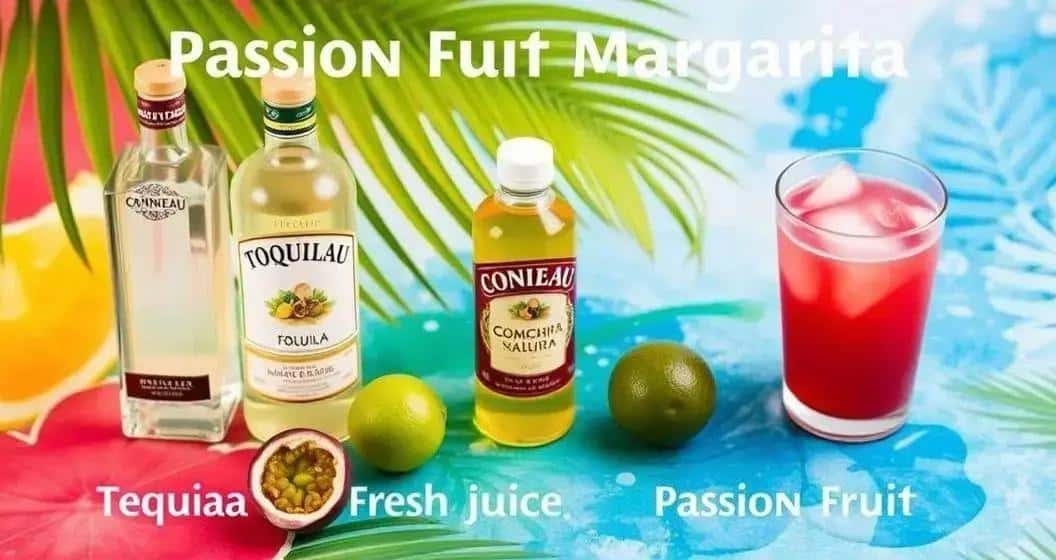 Zutaten für die Passionsfrucht Margarita