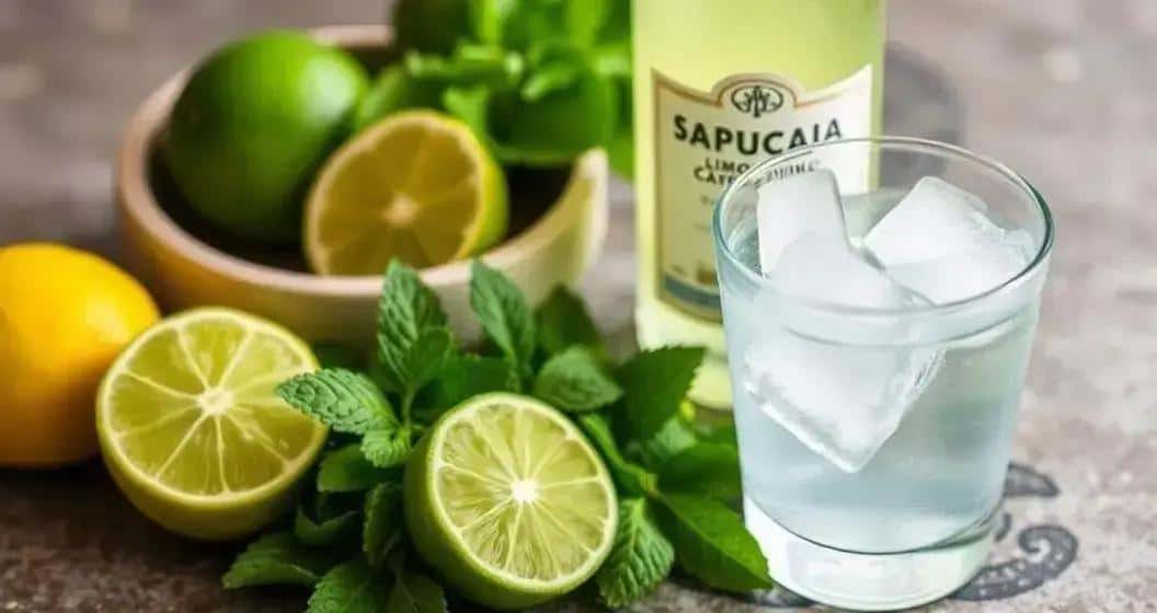 Zutaten für die Sapucaia Limoncello Caipiríssima