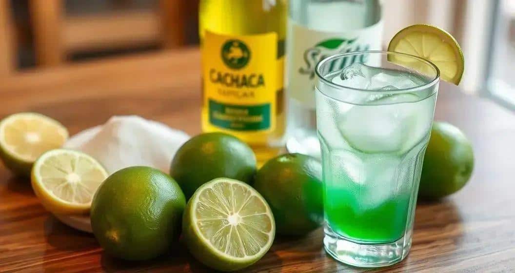 Zutaten für die Sprite-Caipirinha