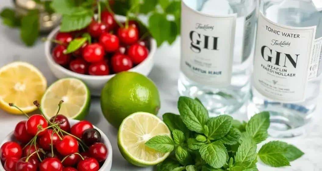 Zutaten für Gin Tonic mit Acerola