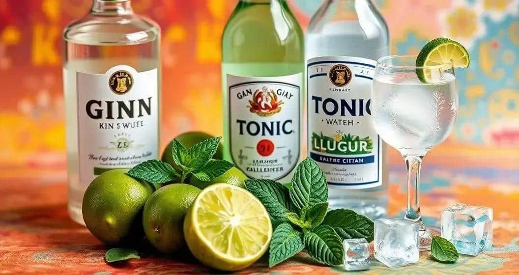 Zutaten für Gin Tonic mit Dulce-de-Leche-Likör