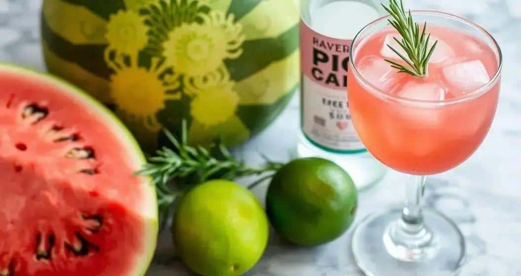 Zutaten für Pisco mit Wassermelonensaft und Rosmarin