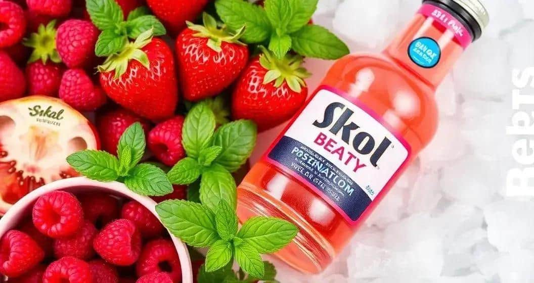Zutaten für Skol Beats Berry mit roten Beeren Zutaten für Skol Beats Berry mit roten Beeren