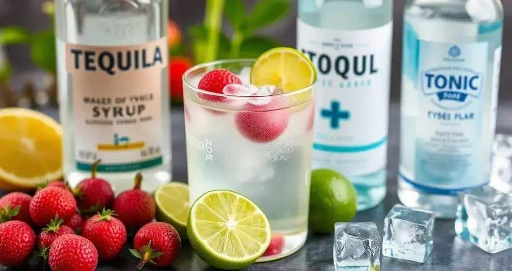 Zutaten für Tequila mit Litschi und Tonic
