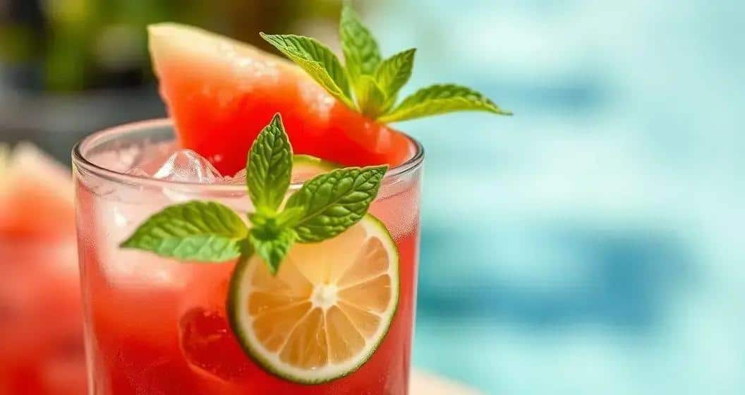 Zutaten für Wassermelonen Caipiroska Zutaten für Wassermelonen Caipiroska