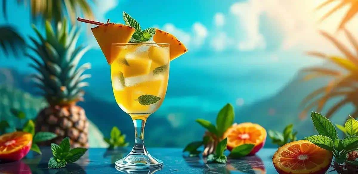 Cachaça with Pineapple and Mint: Refreshing Summer Cocktail Delight