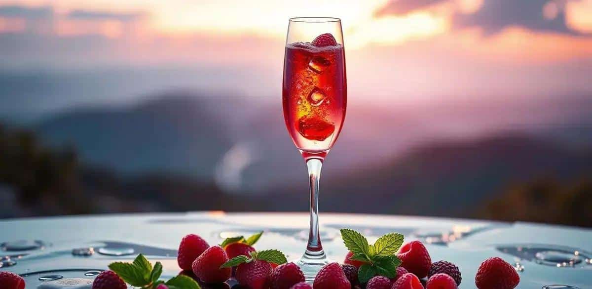 Champagne with Red Berry Juice: A Sparkling Delight for Your Celebrations