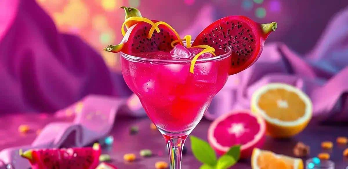 Dragon Fruit Caipiroska with Sicilian Lemon Zest: A Refreshing Twist to Cocktails