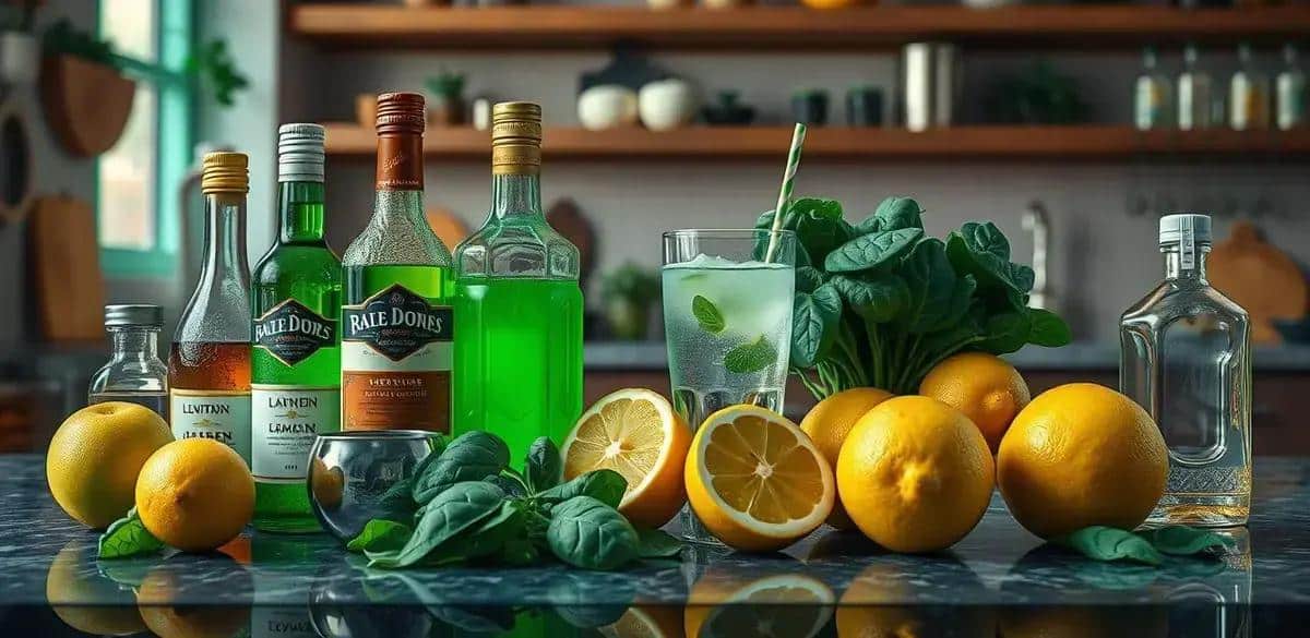 Exploring the Ingredients of Green Drink with Apple Liqueur
