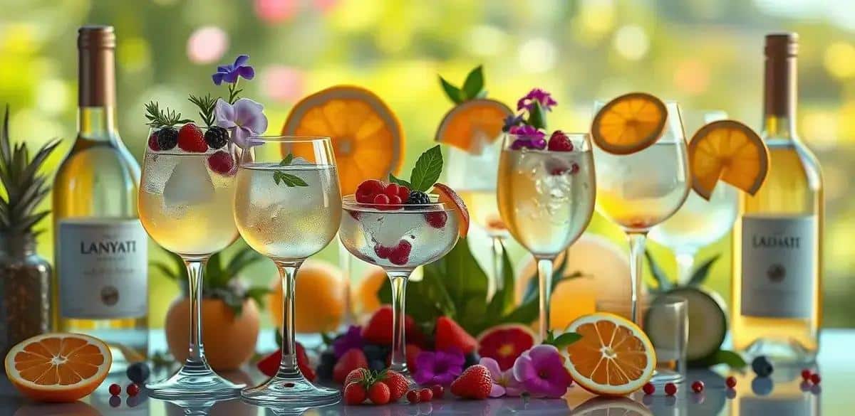 Garnishes for White Wine Beverages