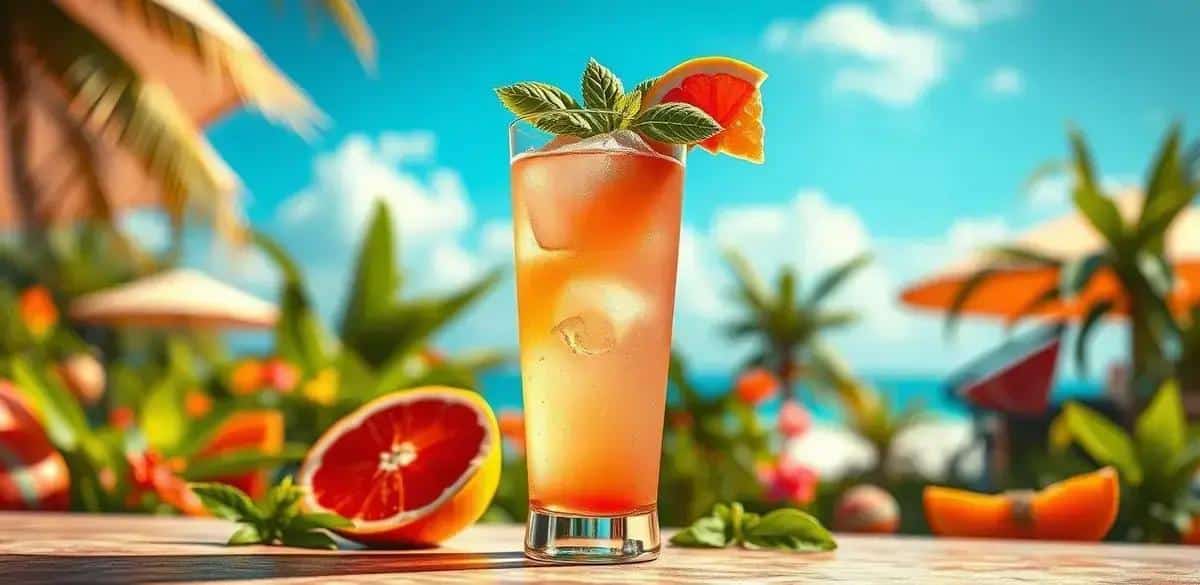 Grapefruit Paloma with Basil: Refreshing Twist on a Classic Cocktail