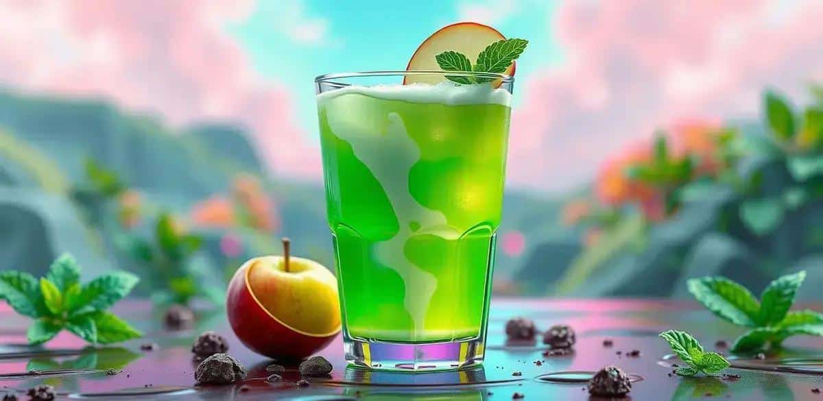 Green Apple Drink with Condensed Milk: A Sweet and Tasty Surprise!