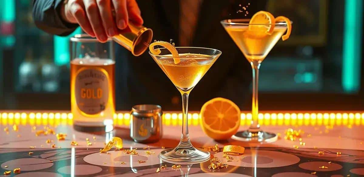 How to Make a Gold Martini