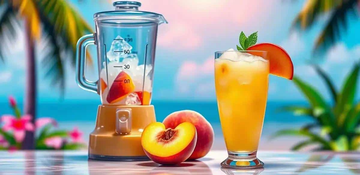 Preparation Method for a Peach Daiquiri