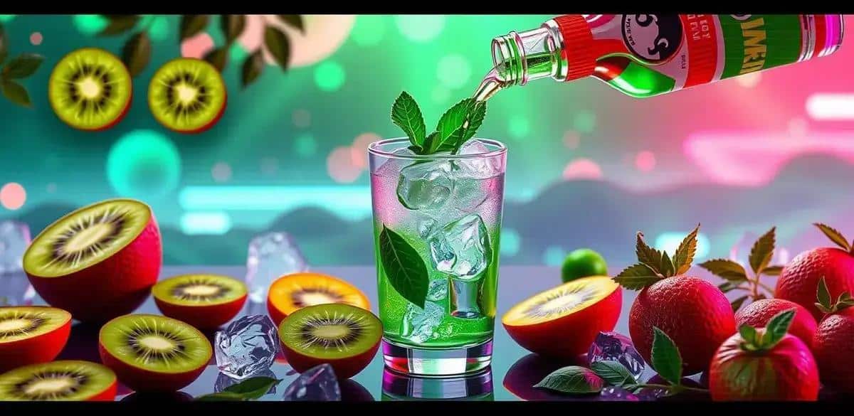 Preparation Method for Green Drink with Kiwi Soda