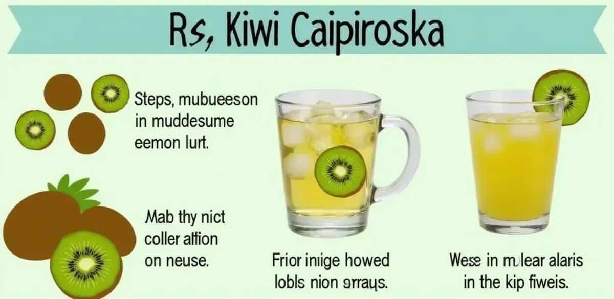 Preparation Method for Kiwi Caipiroska