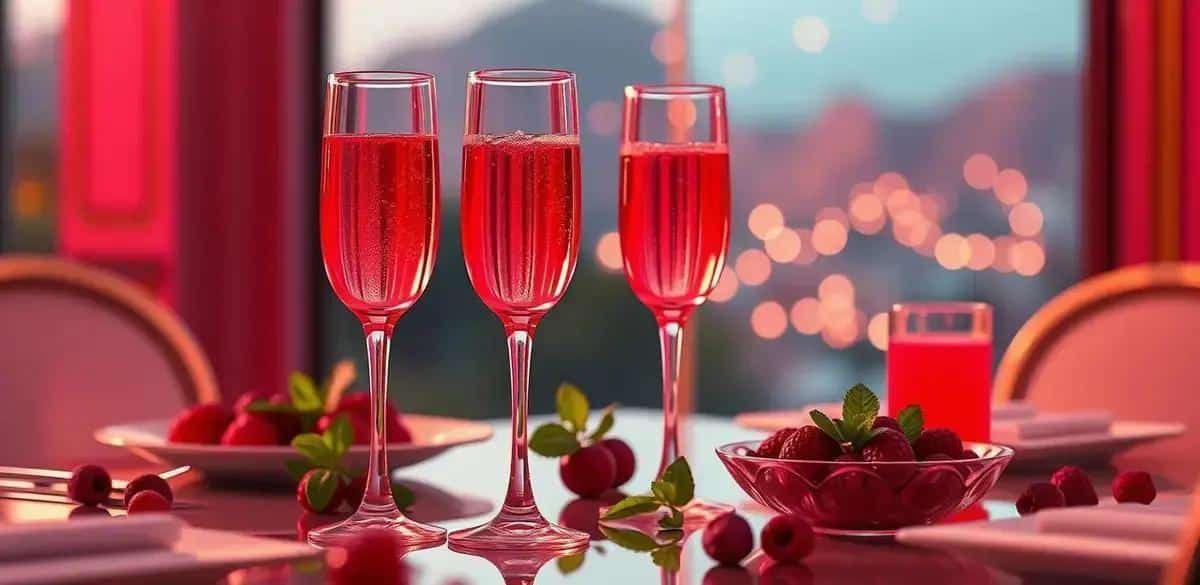 Preparation Method for Making Champagne with Red Berry Juice