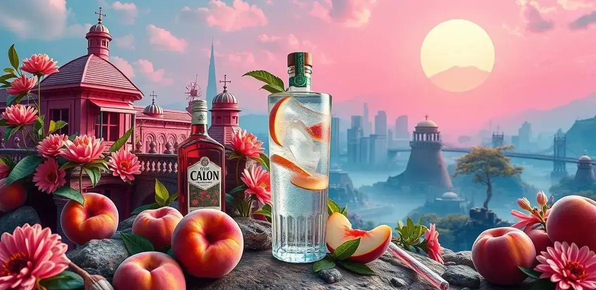 Recipe Curiosities about Gin and Tonic with Peach