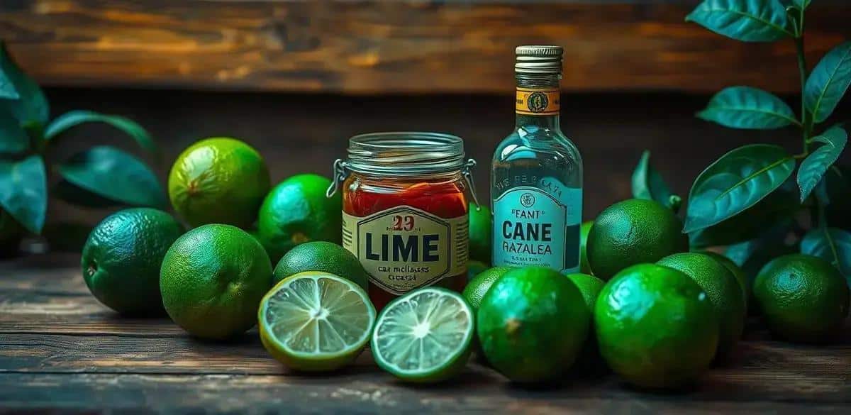Recipe Ingredients for Cachaça with Lime and Cane Molasses