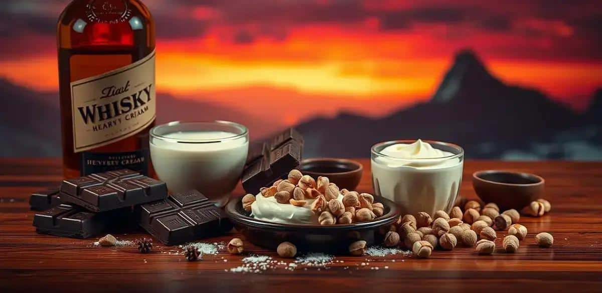 Recipe Ingredients for Chocolate with Whisky and Hazelnut Cream