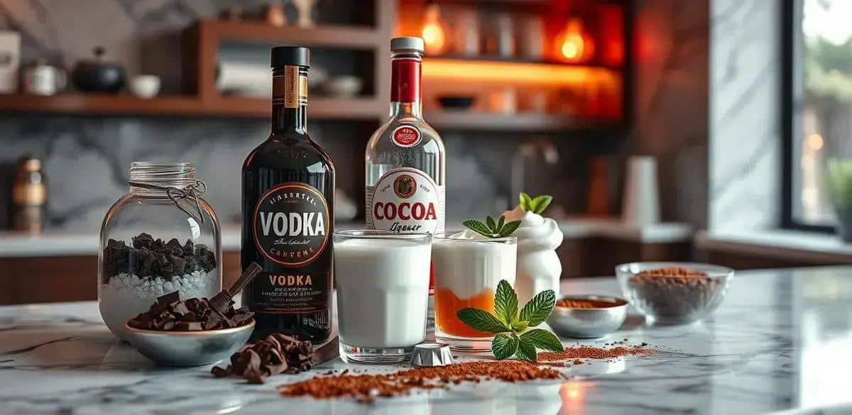 Recipe Ingredients for Cocoa Liqueur Drink