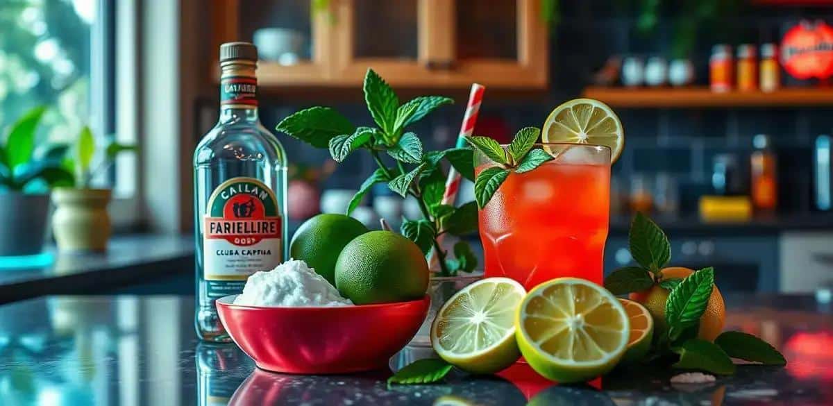 Recipe Ingredients for Cuba libre caipiroska
