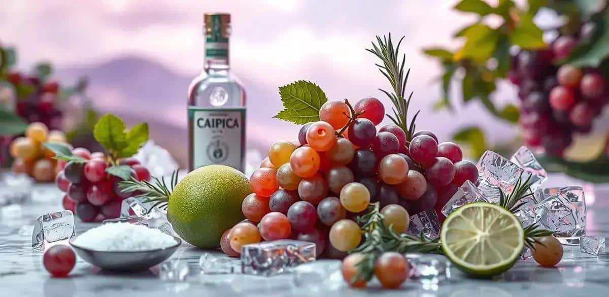 Recipe Ingredients for Grape Caipiríssima with Rosemary